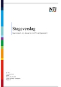 Stageverslagen - stageplan en stageverslag (beoordeeld met 8,4)