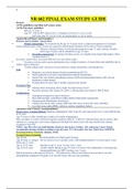 NR 602 Final Exam study guide (version 2): Chamberlain College of Nursing (Latest 2020, Already graded A )