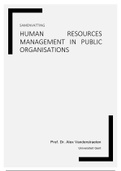 Samenvatting HRM in Public Organizations