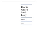 How to write a good essay - 5 havo
