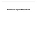 Samenvattingen wetenschappelijke artikelen PTSS 