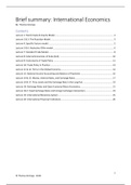Complete & Concise Summary International Economics (Grade: 8.4)