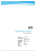 Inleiding e-Health - NTI