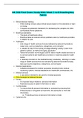 NR 599 Final Exam Study Guide / NR599 Final Exam Study Guide - Week 5 to 8 Reading/Key Points (Latest 2020): Chamberlain College Of Nursing (NEW GUIDE)