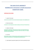 NURSING 6410: Introduction to Health Assessment (REPRODUCTIVE SYSTEM) Exam Study Guide : Latest 2020,The Ohio State University