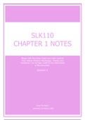 SLK110 Chapter 1 