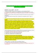 NCLEX ARDS AND ARF AND CH 65 CRITICAL CARE QUESTIONS & ANSWERS (Latest, 2020): AMERICAN RIVER COLLEGE