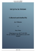 IND2601 MCQ PACK