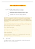 HESI Comprehension Exit Exam 3-Questions and Answers plus Rationales (Updated 2020) GRADED A