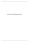 Auditing Research Summary Papers