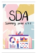 Statistical Data Analysis (SDA) complete summary 
