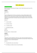 PSYC 290 Quiz 4 / PSYC290 Quiz 4: Psychology(NEW 2020): Athabasca University (ANSWERS VERIFIED 100% CORRECT)