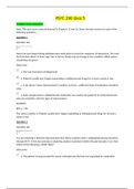 PSYC 290 Quiz 5 / PSYC290 Quiz 5: Psychology(NEW 2020): Athabasca University (ANSWERS VERIFIED 100% CORRECT)