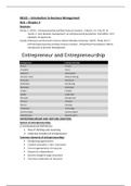 Study Unit 3 - Ch3 - Entrepreneurship and New Venture Creation