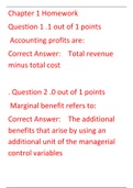  ECON 4357 Managerial Economics Final Review;,  ECON4357 Managerial Economics Final Review (Chapter 1 Homework )
