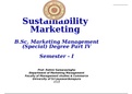 Suatainability Marketing Handout 