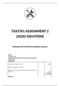 Tax3761 Assignment 2 (2020)