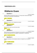 NURS6551 / NURS 6551 Midterm Exam Test Bank 50 Questions with Answers (Rated A ) Latest 2020 FALL QUARTER