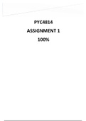 PYC4814 2020 Assignment 1. 100% Mark