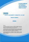TAX3761 ASSIGNMENT 2 SEMESTER 2 OF 2020