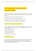 Compacting B 2020-Questions and Answers, SCORE A