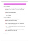 NUR 2115 Final Exam Study Guide & Concept Review / NUR2115 Final Exam Study Guide & Concept Review ( Version 2,NEWEST 2020) - Fundamentals of Professional Nursing: Rasmussen College (Verified,Download to score A)