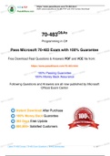 Microsoft MCSA 70-483 Practice Test,  70-483 Exam Dumps 2020 Update