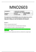 MNO2603 Assignment 1 Semester 2 2020