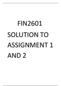 Solution to assignment 1 and 2