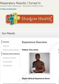 Tina Jones Respiratory | Completed | Shadow Health 3