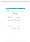 MATH 204: Vectors and Matrices Questions & Answers 