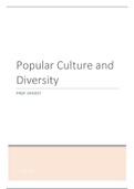 Popular Culture & Diversity: classes - ppt - texts