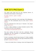 NUR 2571 PN2_Exam2_Questions Answers, Professional Nursing II Rasmussen College