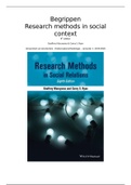 Research methods in social relations begrippen - onderzoeksmethodologie - UvA