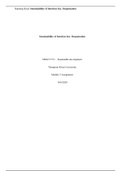MNGT 3711 Assignment 3: Stakeholders in Sustainable Business Transformation - Grade A, 95%