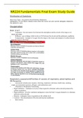 NR224 FUNDAMENTALS FINAL EXAM STUDY GUIDE / NR 224 FUNDAMENTALS FINAL EXAM STUDY GUIDE(Updated, 2020): CHAMBERLAIN COLLEGE OF NURSING(Verified,Download to score A) 
