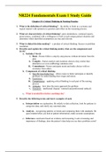 NR224 FUNDAMENTALS EXAM 1 STUDY GUIDE / NR 224 FUNDAMENTALS EXAM 1 STUDY GUIDE(Updated, 2020): CHAMBERLAIN COLLEGE OF NURSING(Verified,Download to score A) 