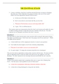 NR224 FINAL EXAM / NR 224 FINAL EXAM PRACTICE (100 Q&A) (Updated, 2020):CHAMBERLAIN COLLEGE OF NURSING(Verified,Download to score A) 
