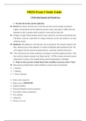NR224 EXAM 2 STUDY GUIDE / NR 224 EXAM 2 STUDY GUIDE(Updated, 2020): CHAMBERLAIN COLLEGE OF NURSING(Verified,Download to score A) 