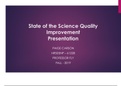 NR 599 Quality Improvement Presentation / NR599 Quality Improvement Presentation (LATEST,2020): Chamberlain College Of Nursing (Updated Presentation , Download to Score A)