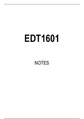 EDT1601 STUDY NOTES