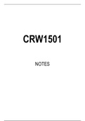 CRW1501 STUDY NOTES