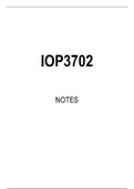 IOP3702 Summarised Study Notes