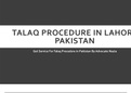 Lawyer For Talaq Procedure in Lahore Pakistan