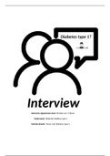Interview intervention mapping- Diabetes type 1