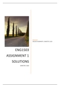 ENG1503 ASSIGNMENT 1 SOLUTIONS SEMESTER 2 2020