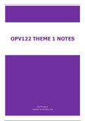 OPV122 Theme 1 Notes