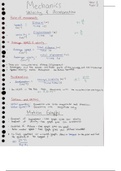 A level Physics - Mechanics Notes (FULL)