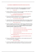 SAUNDERS COMPREHENSIVE REVIEW FOR NCLEX FIVE (1000 Q&A) Verified Answers.
