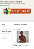 Tina Jones Objective HEENT | Completed | Shadow Health